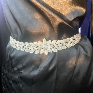 Sparkling Crystal Bridal Sash or Belt